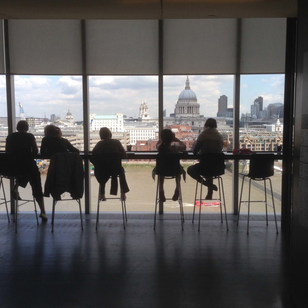 London skyline from Tate Modern overlooking our direct mail marketing test site 